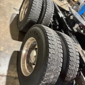 11R22.5 set of tires and wheels