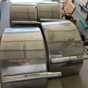 Single hump stainless semi fenders