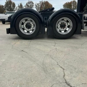Black Fiberglass Full Fenders for Semi Truck (Dual Axle) – With Brackets