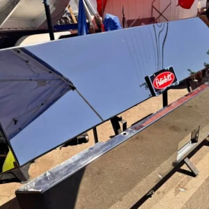 20” miter chrome bumper blind